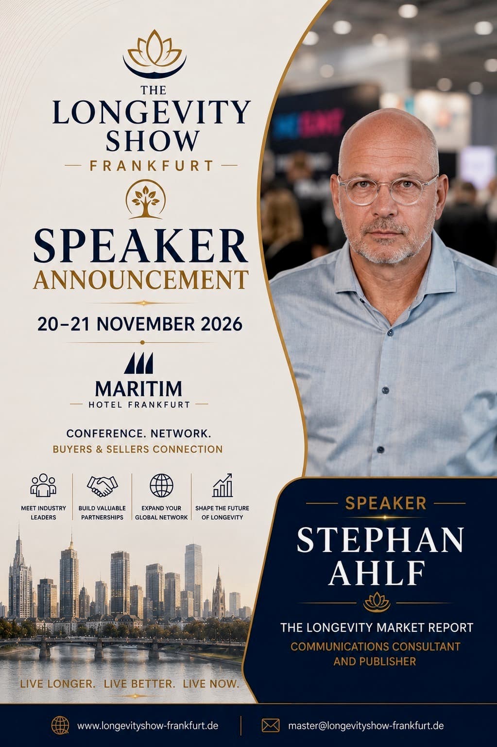 Stephan Ahlf — The Longevity Show Frankfurt 2026