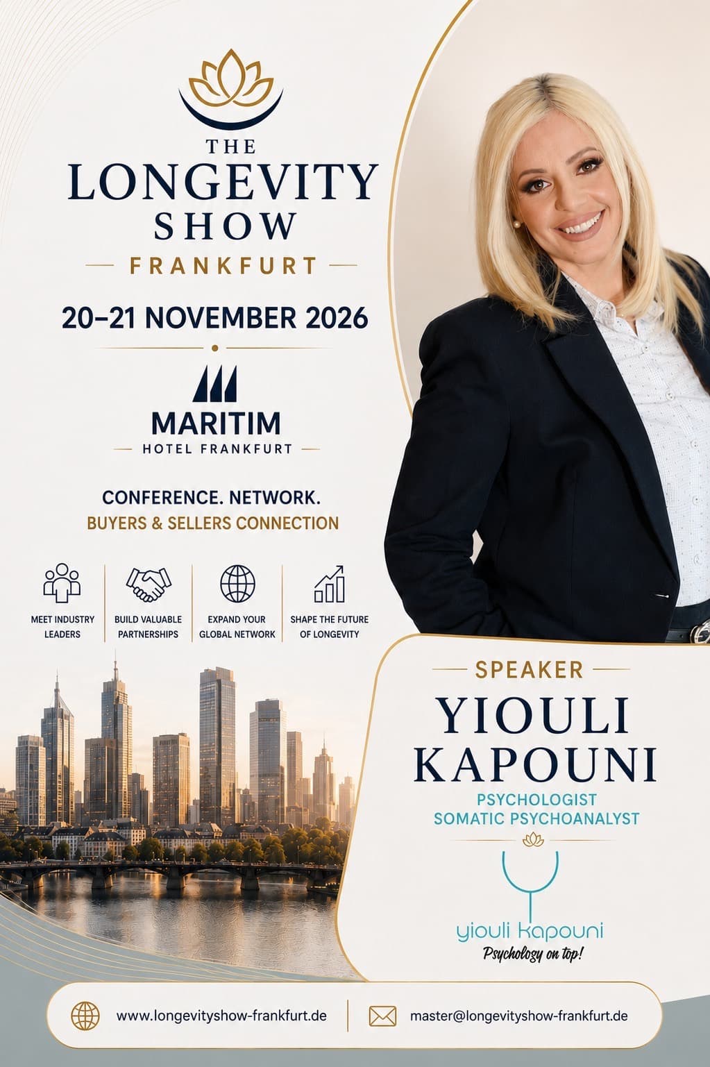 Yiouli Kapouni — The Longevity Show Frankfurt 2026